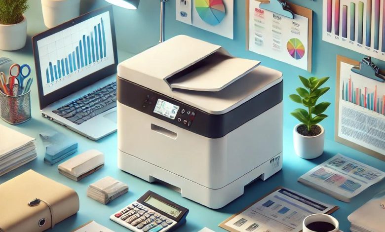 Compact Printer Suitable for Businesses and Document Copying Shops