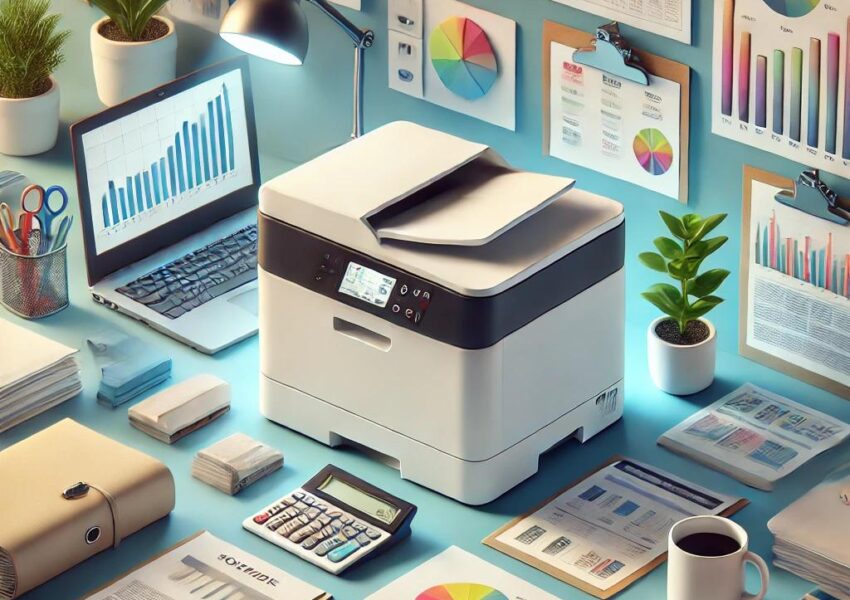 Compact Printer Suitable for Businesses and Document Copying Shops