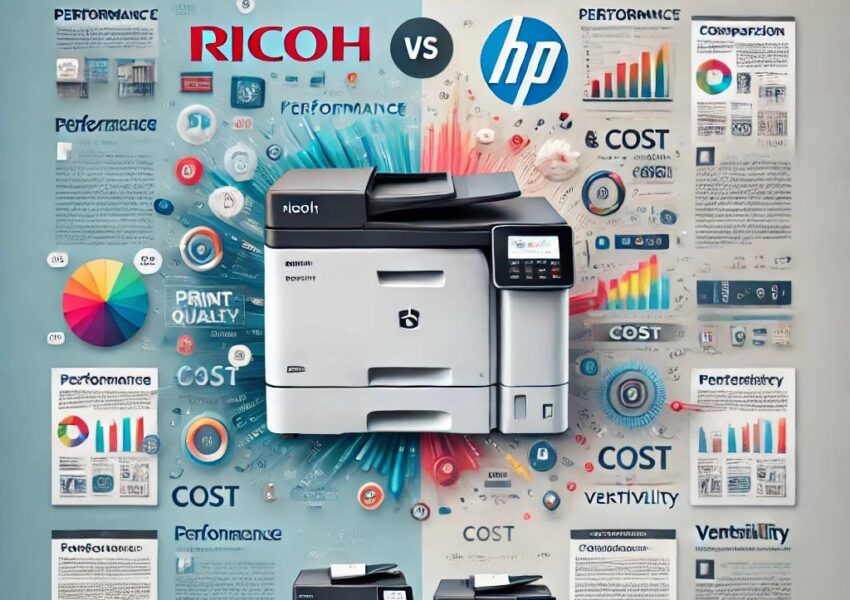 مقارنة بين طابعات Ricoh وHP شركة سفا السعودية