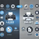الطابعات الليزرية، الطابعات الحبرية، مقارنة الطابعات، طابعة ليزر، طابعة حبر، طابعات للمكاتب، طابعات منزلية