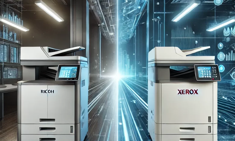 مقارنة بين مكائن تصوير Ricoh وXerox