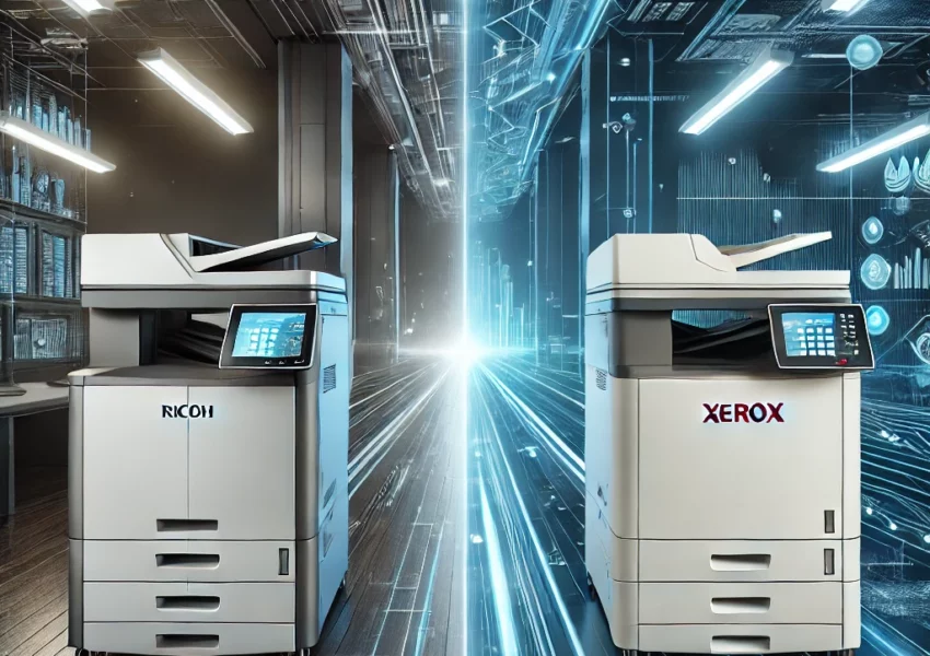 Comparison between Ricoh and Xerox copiers