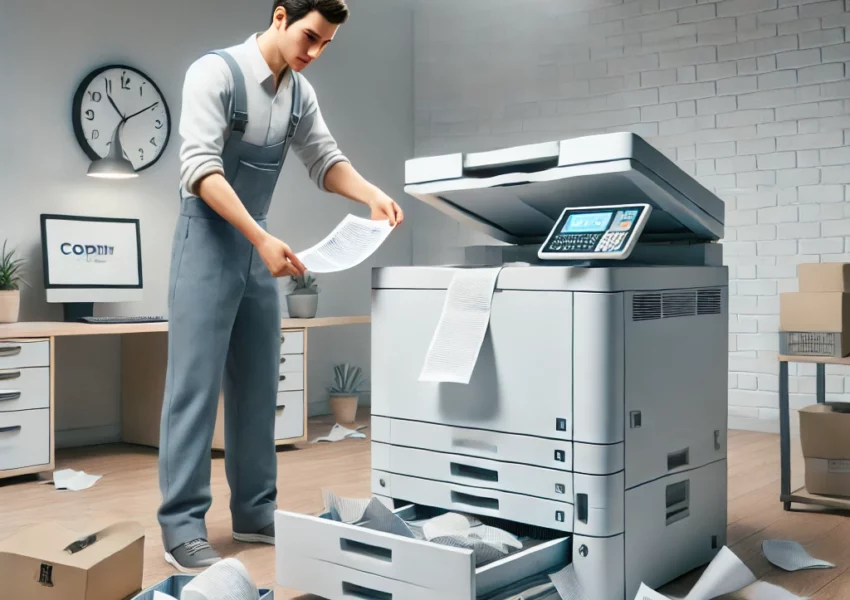 كيفية التعامل مع انحشار الورق في مكينة التصوير دليل عملي