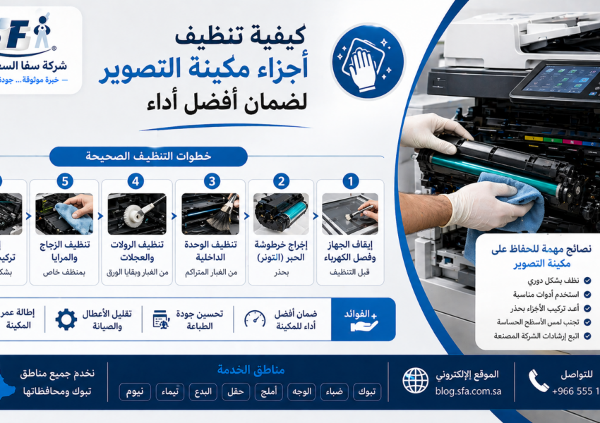 كيفية تنظيف أجزاء مكينة التصوير لضمان أفضل أداء