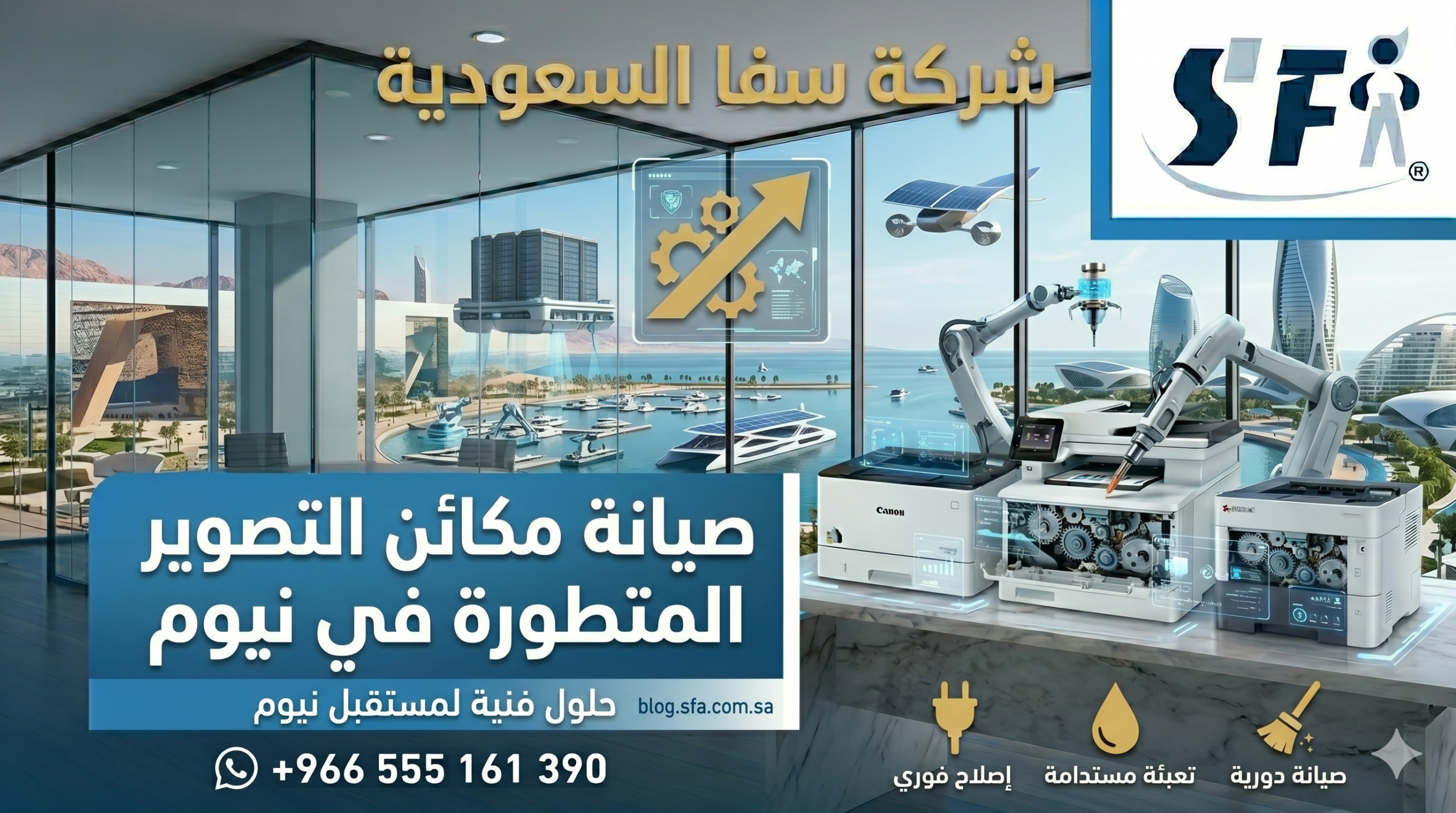 صيانة مكائن التصوير في نيوم