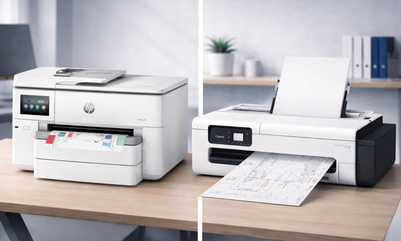 HP OfficeJet Pro 9730, Canon imagePROGRAF TC-20