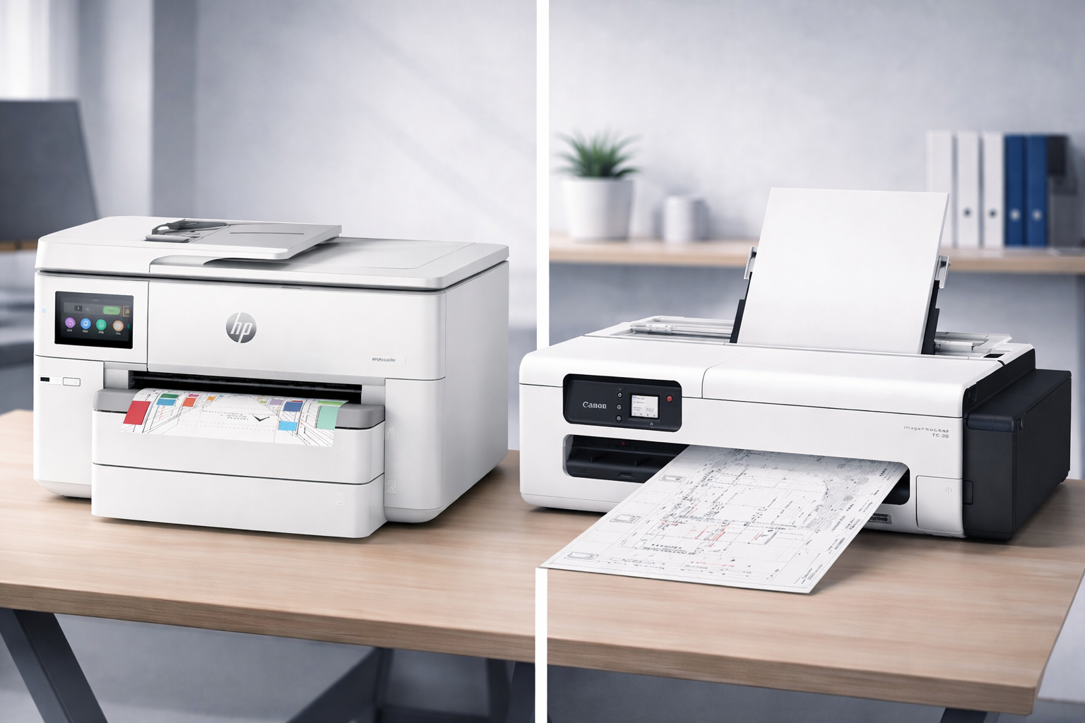 HP OfficeJet Pro 9730, Canon imagePROGRAF TC-20